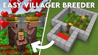 Minecraft Infinite Villager Breeder Tutorial  Easiest amp Best Design [upl. by Jay]