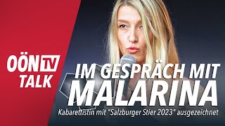 Kabarettistin Malarina im Gespräch  Salzburger Stier 2023 [upl. by Grefer]