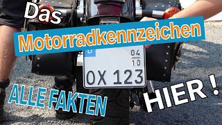 Motorradkennzeichen  Informiere Dich hier I Kennzeichenboxde [upl. by Nortad605]