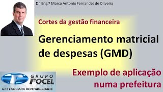 Cortes Gestão Financeira  GMD  Exemplo de aplicação numa prefeitura [upl. by Bultman]