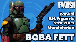 Mandalorian Boba Fett Bandai Repaint Armor Star Wars SH Figuarts Disney Action Figure Review [upl. by Robb962]