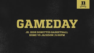 Middle School Donettes vs Jackson Basketball [upl. by Georgette]