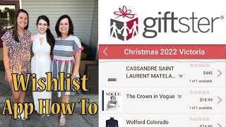 How To Use The Giftster App Demo [upl. by Anauqahc917]