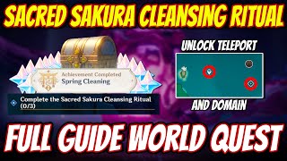 Sacred Sakura Cleansing Ritual FULL GUIDE World Quest  Genshin Impact 20 [upl. by Nappie810]