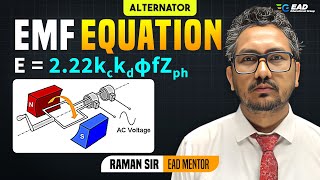 EMF Equation in Alternator Explained by Raman Sir  Electrical Engineering [upl. by Smeaj]