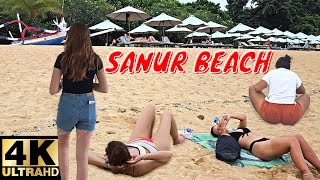 Bali Sanur Beach Stunning Beach Promenade 4K [upl. by Salokin684]