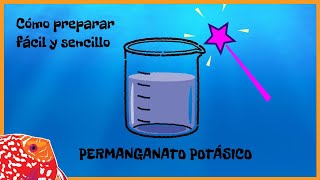 Cómo preparar SOLUCIÓN MADRE de 🧪 PERMANGANATO POTÁSICO ⚗️  AQUARIS PECES DISCO [upl. by Dotson210]