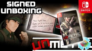 UnMetal Signed Unboxing nintendoswitch unmetal unboxingvideo unepicfran tesuragames [upl. by Remat882]