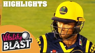 Ingram Smashes Hampshire Attack  Glamorgan v Hampshire  Vitality Blast 2018  Highlights [upl. by Anerdna882]