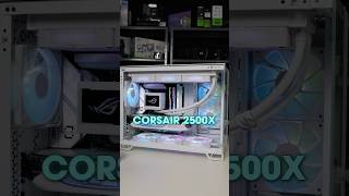 The Cleanest AllWhite Gaming PC Build Corsair 2500X DualChamber Perfection shorts [upl. by Eiveneg541]