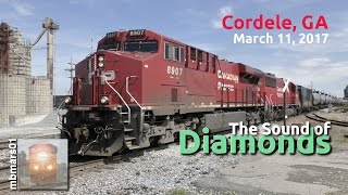 4f The Sound of Diamonds Railfanning Cordele GA 03112017 ©mbmars01 [upl. by Dorotea]