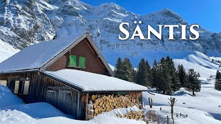 Säntis Switzerland 4K  Heavy Snowfall in the Swiss Alps  A Fairytale Winter Wonderland ❄️ [upl. by Abagail775]