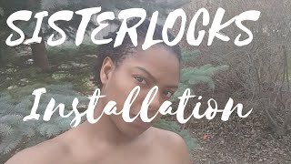 Sisterlocks Installation on short hair [upl. by Swan351]