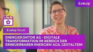 Digitale Transformation im Bereich der erneuerbaren Energien agil gestalten  dvelop [upl. by Aivekal]