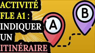 Activité FLE A1  Comment indiquer un itinéraire [upl. by Aihppa865]