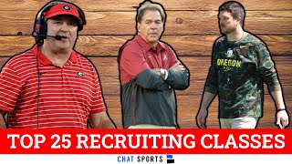 College Football Signing Day Top 25 Recruiting Classes For 2023 [upl. by Latsyc631]