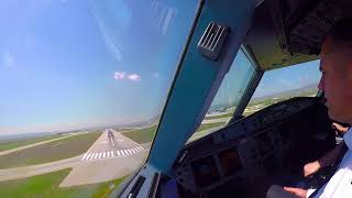 Cockpit timelapse From Baku GYD to Ankara ESB  Azerbaijan Airlines [upl. by Irollam241]