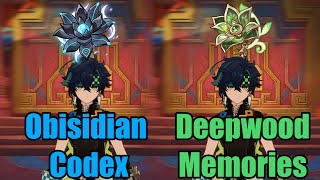 How Much Difference Between Obsidian Codex Vs Deepwood Memories For Kinich  Genshin Impact [upl. by Anagrom]