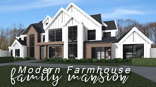 Modern Family Farmhouse  NO LARGE PLOT ROBLOX bloxburg [upl. by Hgielhsa]