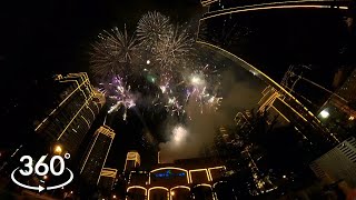 Rockwell New Year Fireworks 2022  360° VR Video [upl. by Hussar]