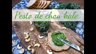 Pesto de chou kale vegan  Recette [upl. by Wiebmer]