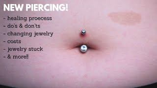 Beginners Guide to a Navel Piercing  What to Know amp Expect [upl. by Ilan924]