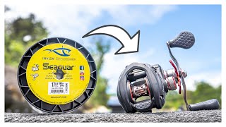 Spooling Fishing Line On A Baitcasting Reel THE BEST WAY [upl. by Dirraj251]