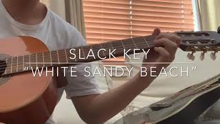 “White Sandy Beach” Slack Key Guitar [upl. by Ynatsed]