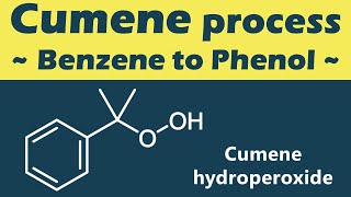 クメン法Cumene processの反応機構【工業的フェノールの合成】 [upl. by Neffets]