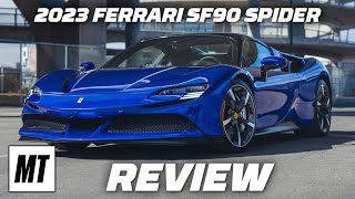 First Test Ferrari SF90 Spider  MotorTrend [upl. by Annawik]