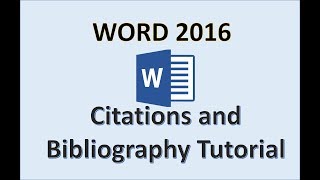 Word 2016  Bibliography References and Citation  How to Add Insert Make a Reference in Microsoft [upl. by Waldron]