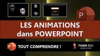 Les ANIMATIONS dans POWERPOINT  Tutoriel complet et facile [upl. by Rheba]