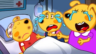 Labrador Dog Cartoon  Im sorry please wake up  Sad Story Labrador Animation [upl. by Amalita303]