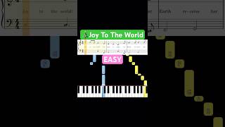 Joy To The World 🎄 EASY Piano Tutorial with Sheet Music  piano pianotutorial christmascarols [upl. by Silohcin]