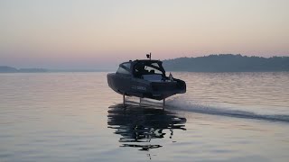 Electric hydrofoil boat sets distance milestone CEO says  REUTERS [upl. by Burgener853]