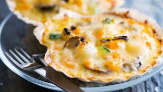 Recette  SaintJacques en coquilles aux fruits de mer [upl. by Eedna]