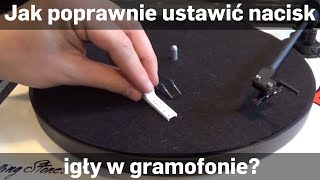 Jak poprawnie ustawić nacisk igły w gramofonie za pomocą wagi Ortofon [upl. by Nai]