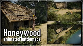 Honeywood Animated Battlemaps DND Pathfinder battlemaps battlemap fantasymap [upl. by Eustazio]