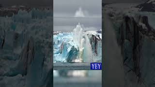 Spectacular Moment of Glacier Calving Ice YesEpicYes Nature [upl. by Horlacher]