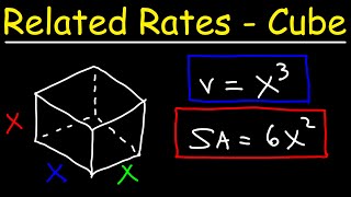 Related Rate Problems  The Cube  Volume Surface Area amp Diagonal Length [upl. by Millard]