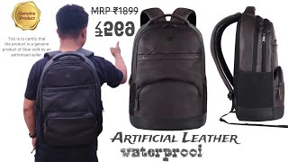 unboxing Gear Laptop Backpack Leather vintage 2 unboxingbagbagpacksleatherbagflipkart [upl. by Toms]