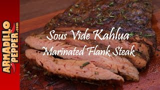 Sous Vide Kahlua Flank Steak  Anova Precision Cooker [upl. by Erdnassak]