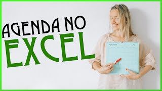 📊 EXCEL  Como fazer uma agenda  Nível Básico [upl. by Furlong]