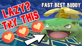 Get Best Buddy Quick EASY Trick in Pokémon Go Under 2 min [upl. by Fachan]