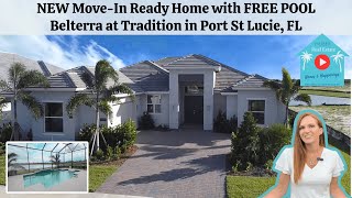 NEW Move In Ready Home with Free Pool at Tradition in Port St Lucie Florida [upl. by Rheingold718]