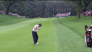 Jason Dufner with the Incredible HoleOut Eagle from the Fairway  2013 PGA Championship [upl. by Uon]