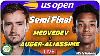 MEDVEDEV vs AUGERALIASSIME  US OPEN Semi Final 2021  LIVE GTL Tennis Watchalong Stream [upl. by Nerac]