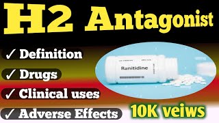 h2 antagonist pharmacologyh2 blockers [upl. by Atter]