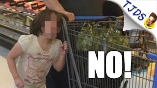 Little Girl Dragged By Hair At Walmart Cops Do Nothing [upl. by Airotciv]