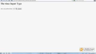 The HTML 5 time Input Type [upl. by Macmahon]
